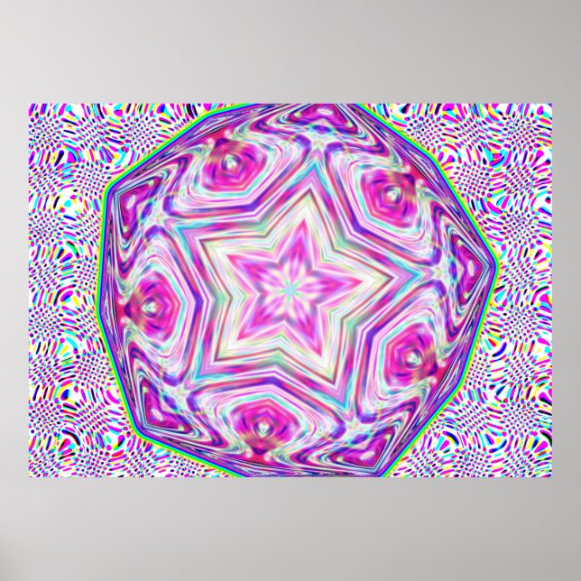 Pentagon Star Poster (Framsidan)