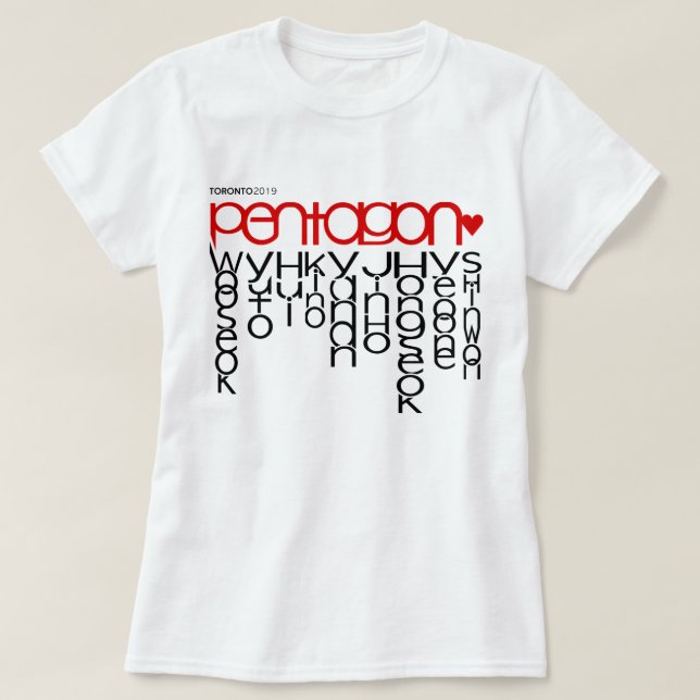 Pentagon Toronto 2019 T Shirt (Design framsida)