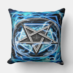 Pentagram-blixt Kudde