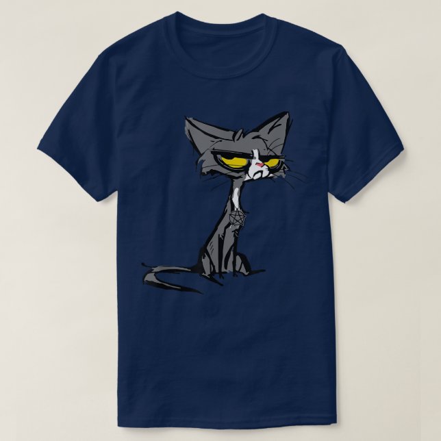 Pentagram Cat Witchcraft Kitten Tee Satanic Cat (Design framsida)