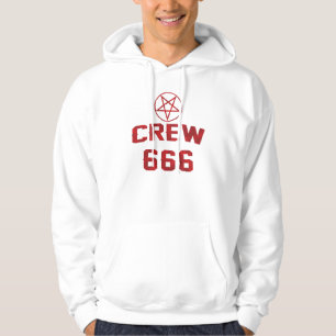Pentagram för besättning 666 sweatshirt