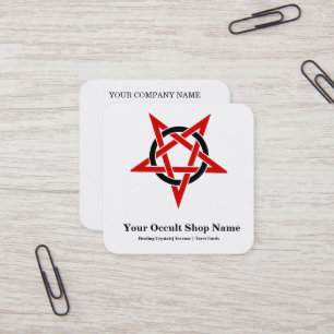 Pentagram Fyrkantigt Visitkort