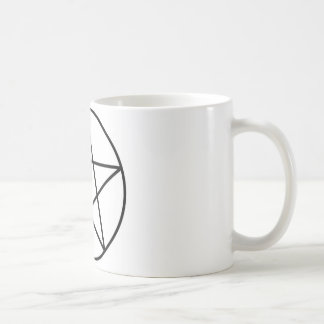 Pentagram inom cirkel kaffemugg