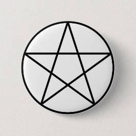 Pentagram inom cirkel knapp