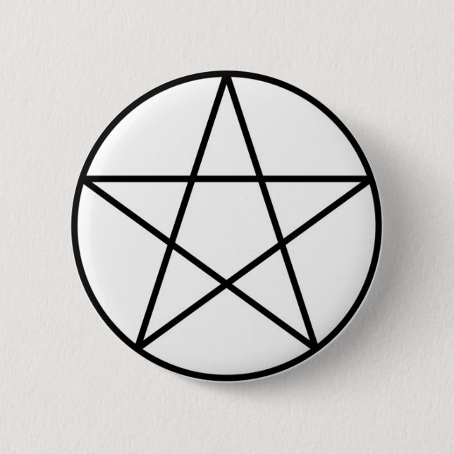 Pentagram inom cirkel knapp (Framsida)