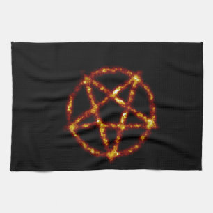 pentagram kökshandduk