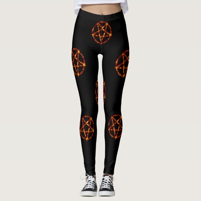 Pentagram-legeringar Leggings (Framsida)