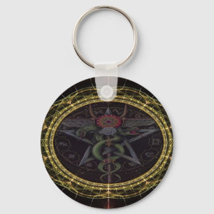 Pentagram Ormar Nyckelring