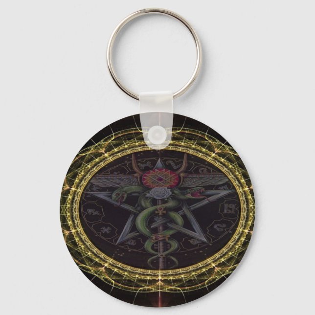 Pentagram Ormar Nyckelring (Framsida)