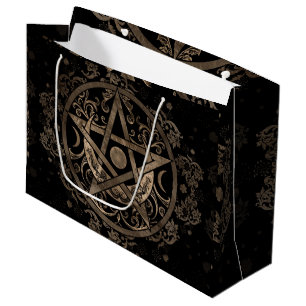 Pentagram Ornament - Guld och svart