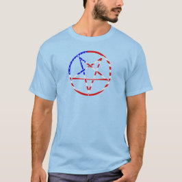 pentagram star american flag patriotic t shirt