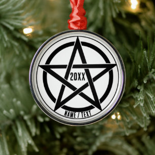 Pentagram Symbol-jul Julgransprydnad Metall