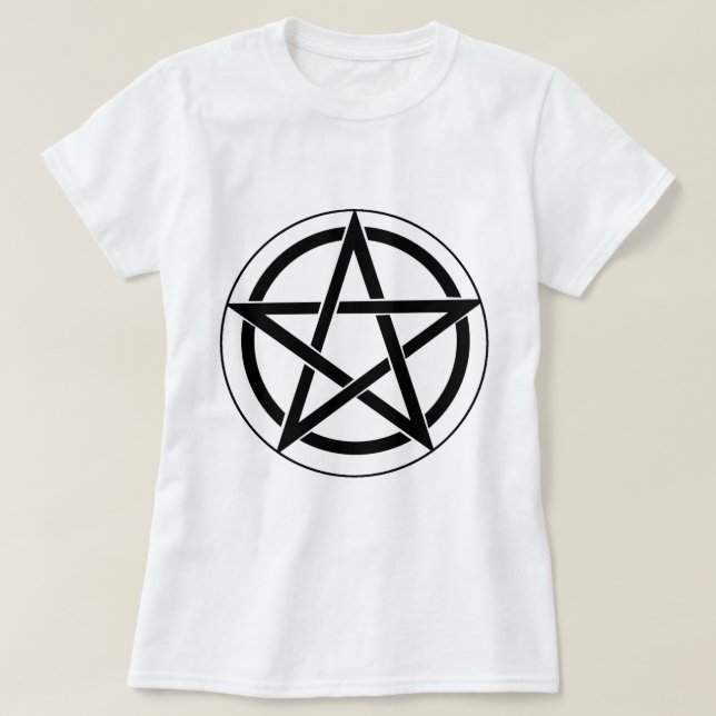Pentagram-symbol Tee Shirt (Design framsida)