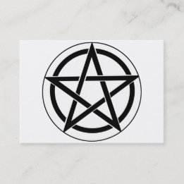 Pentagram-symbol Visitkort