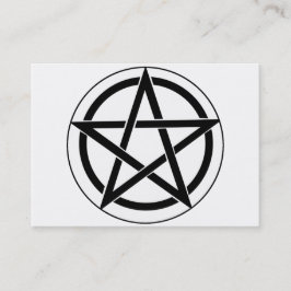 Pentagram-symbol Visitkort