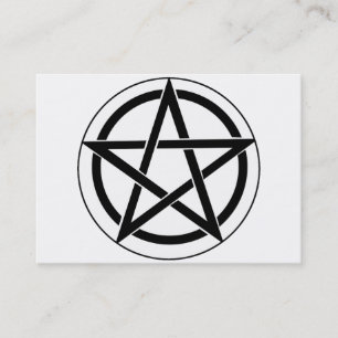 Pentagram-symbol Visitkort