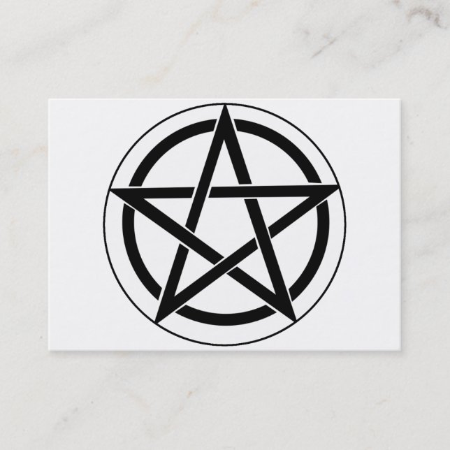 Pentagram-symbol Visitkort (Framsida)