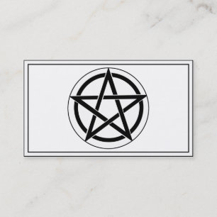 Pentagram-symbol Visitkort