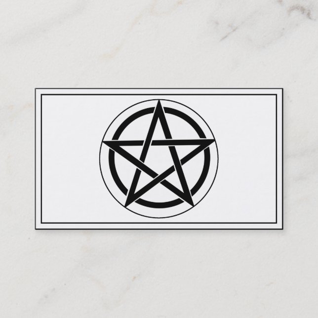 Pentagram-symbol Visitkort (Framsida)