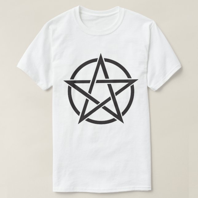 Pentagram Symbol Witchcraft Pagan Wicca T-Shirt (Design framsida)