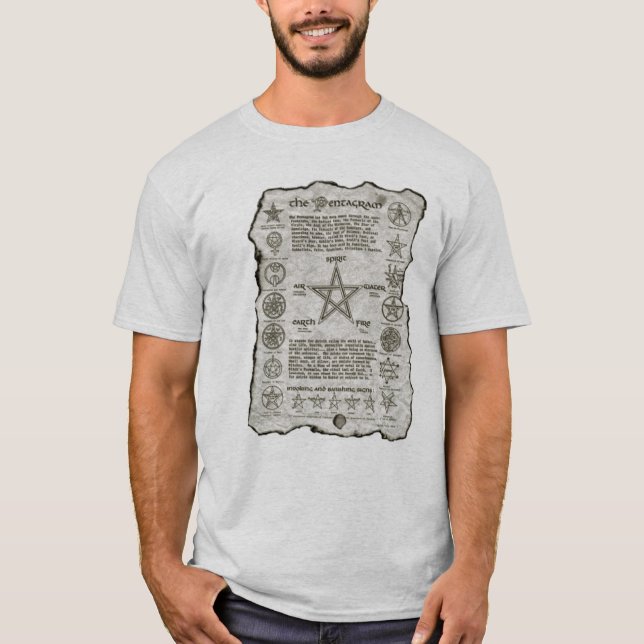 pentagram tee shirt (Framsida)