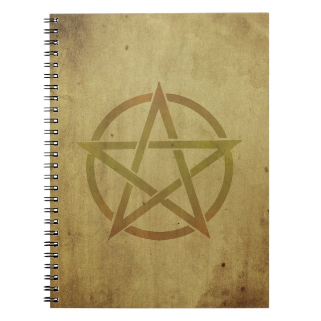Pentagram Texturerad Anteckningsbok (Framsidan)