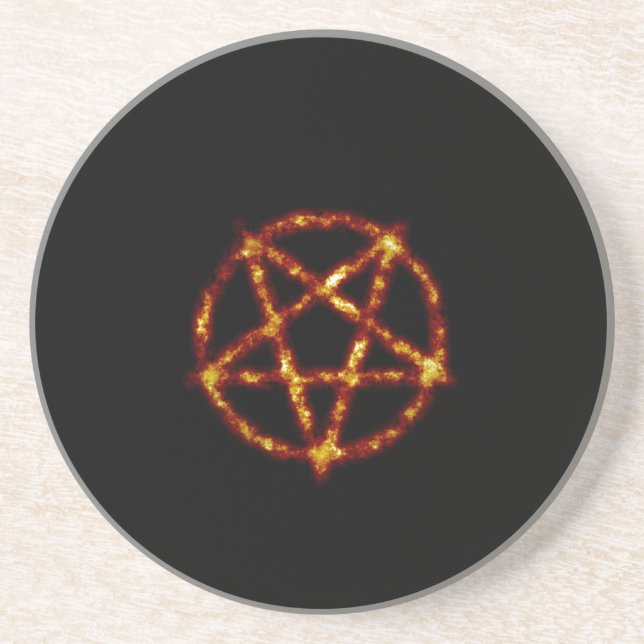 pentagram underlägg sandsten (Framsidan)