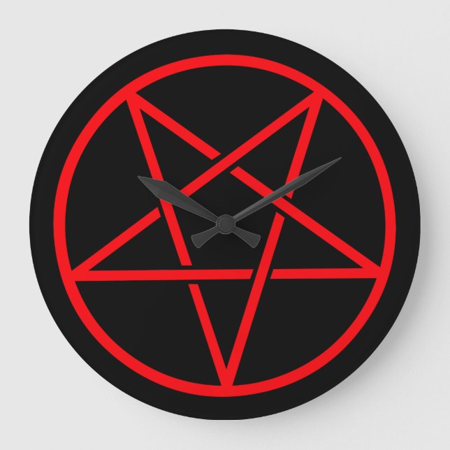 Pentagram-väggklocka Stor Klocka (Framsida)