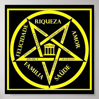 Pentagrama Invertido Papel Poster Especial (Fosco)