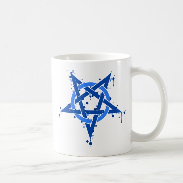Pentagramblått Kaffemugg (Höger)