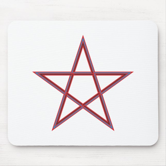 Pentagramm pentagram musmatta (Framsidan)