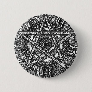 PentagramMandalaemblem Knapp