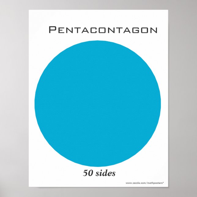Pentakontagon Poster av Polygon (Framsidan)