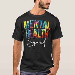 Pentalthälsoruta Tie Dye Proud Mental Health Aw T Shirt