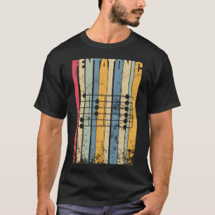 Pentatonic Guitar Sten Blues Musician Riff T Shirt