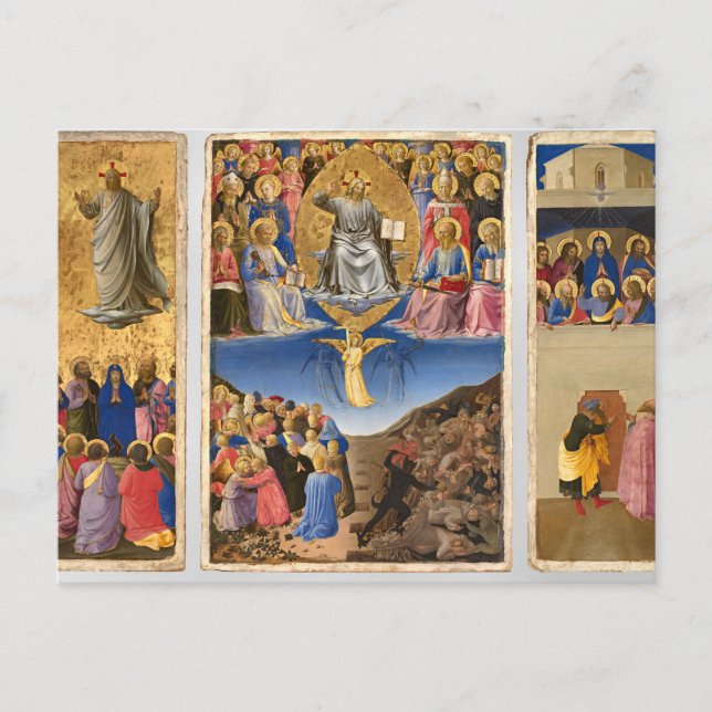 Pentecost av Fra Angelico Vykort (Framsida)