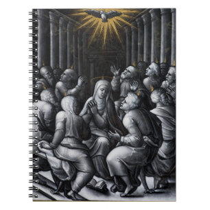 Pentecost Confirmation Artwork av Pierre Reymond Anteckningsbok