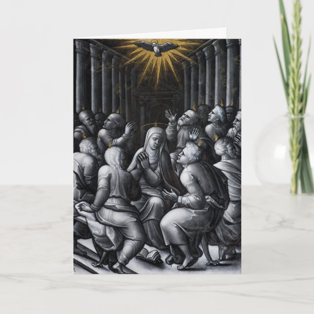 Pentecost Confirmation Artwork av Pierre Reymond Helgkort (Framsida)