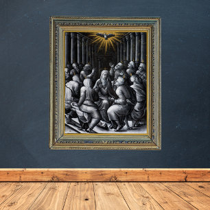 Pentecost Confirmation Artwork av Pierre Reymond Poster