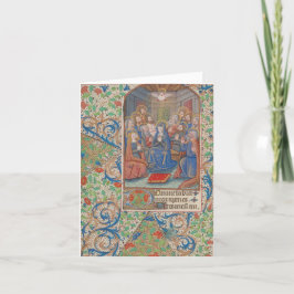 Pentecost Confirmation Medieval Manuscript Helgkort