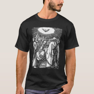 Pentecost Dove Tunga of Fire Flame Heliga Spirit C T Shirt