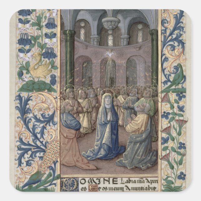 Pentecost Fyrkantigt Klistermärke (Framsida)