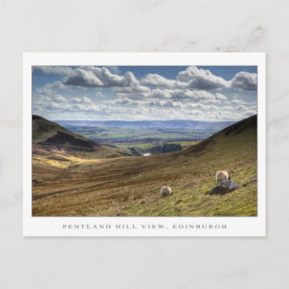 Pentland Backe View, Edinburgh Vykort