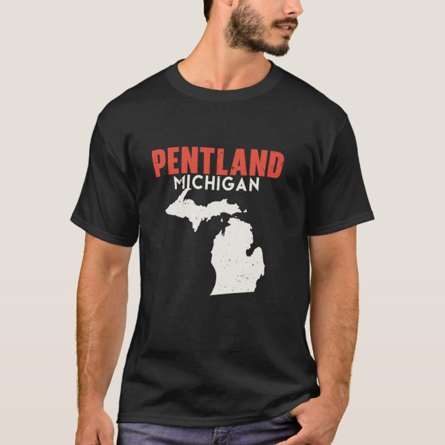 Pentland Michigan USA, USA, USA, Travel Michiga T Shirt (Framsida)
