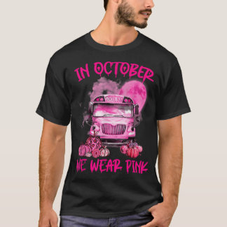 Peny School Buss Driver Leopard Breast Cancer Medv T Shirt