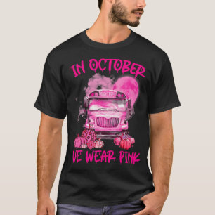 Peny School Buss Driver Leopard Breast Cancer T Shirt