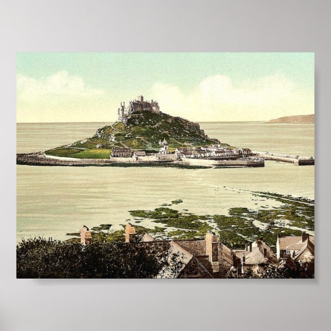 Penzance, St. Michael's Mount, Cornwall, England c Poster (Framsidan)