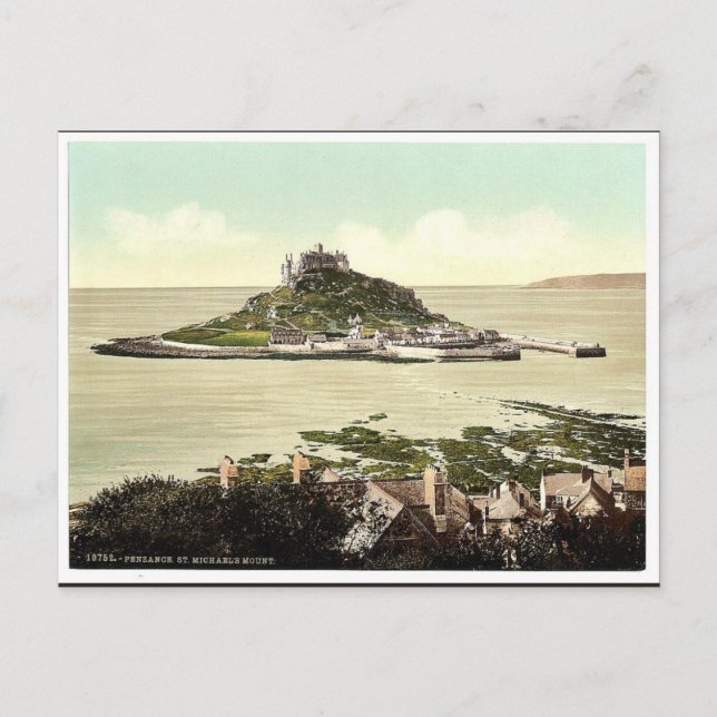 Penzance, St. Michael's Mount, Cornwall, England c Vykort (Framsida)