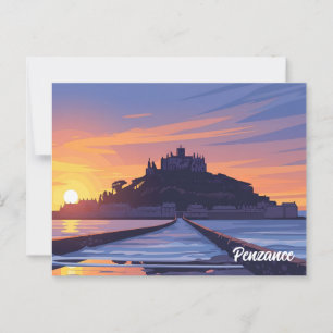Penzance St Michael's Mount England Travel Vykort