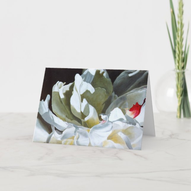 Peoni hälsningkort kort (Framsida)